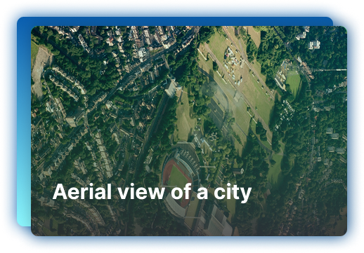 Aerial view of a city